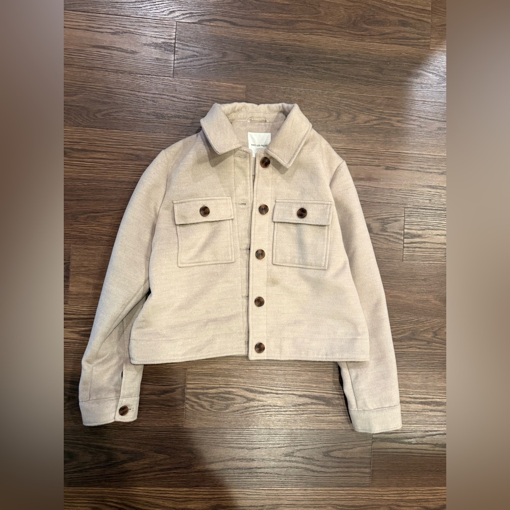 Avec Les Filles Beige Utility Jacket